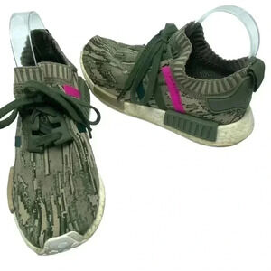 Adidas NMD_R1 Prime Knit GREEN GLITCH CAMO gorpcore